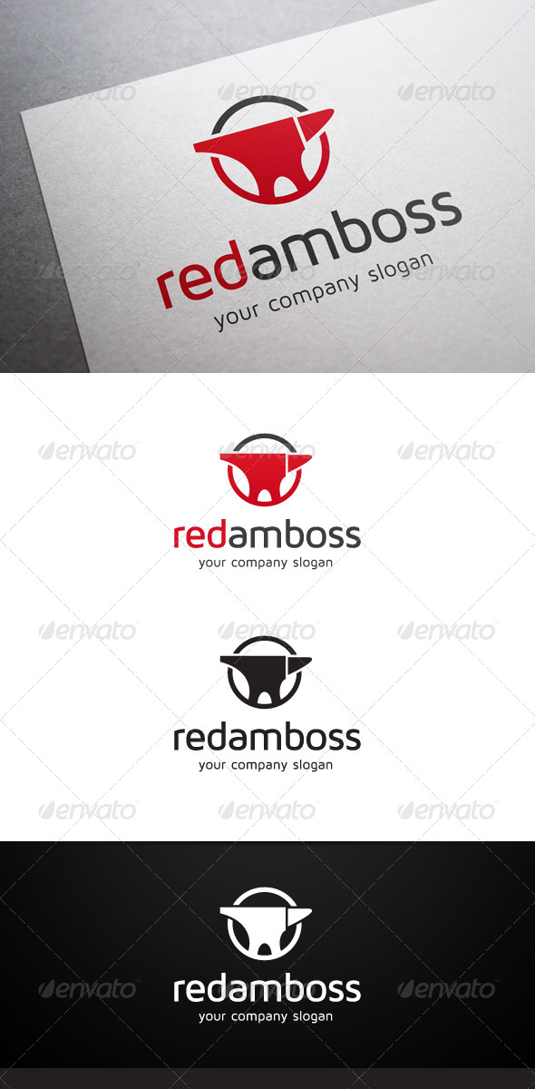 GraphicRiver Red Amboss Logo 5694819 GraphicRiver Red Amboss Logo 5694819