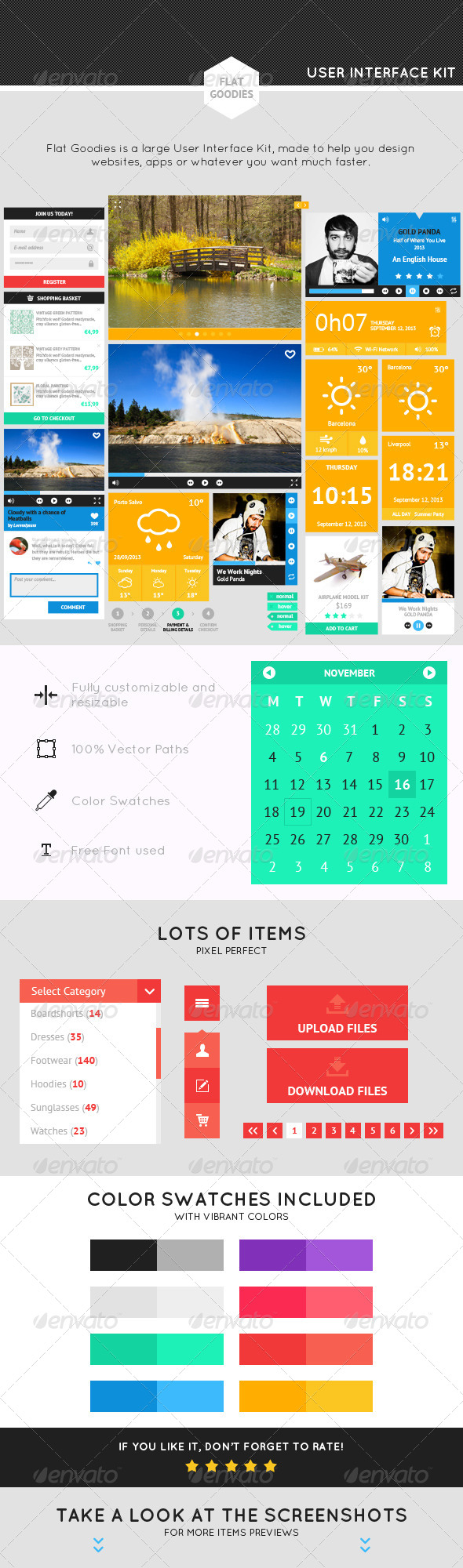 GraphicRiver Flat Goodies A Flat UI Kit 5680915 GraphicRiver Flat Goodies A Flat UI Kit 5680915
