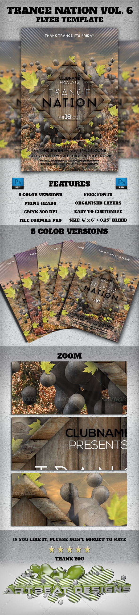 GraphicRiver Trance Nation Vol 6 Flyer Template 5697967 GraphicRiver Trance Nation Vol 6 Flyer Template 5697967