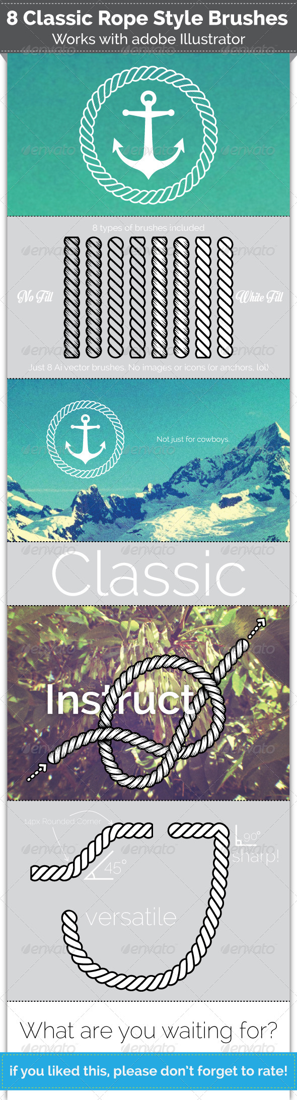 GraphicRiver 8 Nautical Rope Brushes 5675040 GraphicRiver 8 Nautical Rope Brushes 5675040