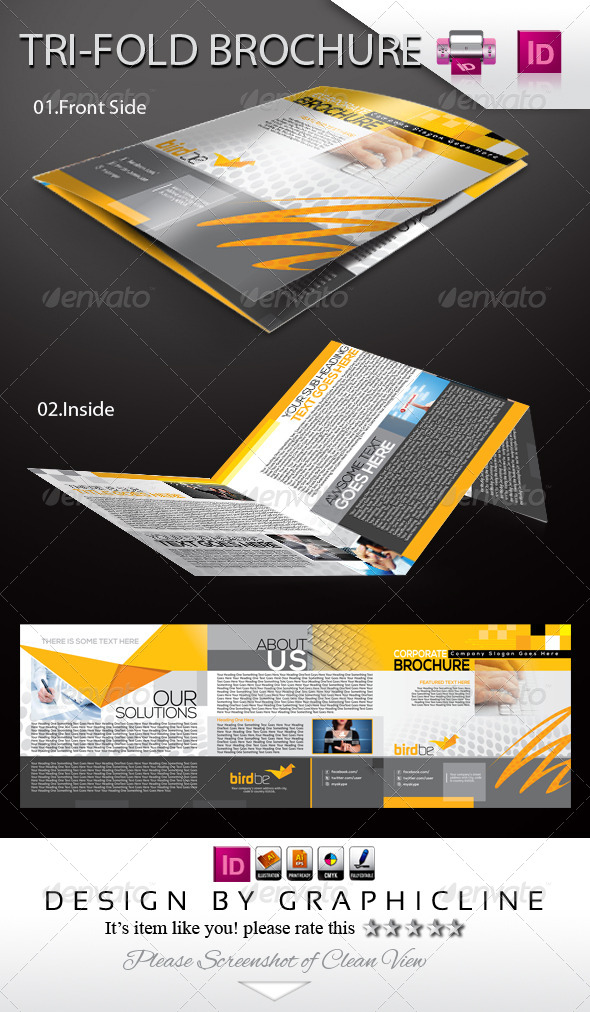 Birdbe_Tri-fold Corporate Business Brochure (Corporate)