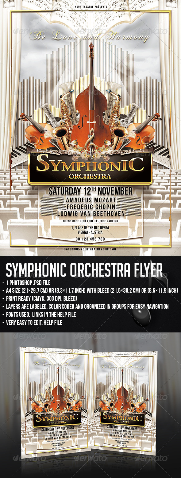 GraphicRiver Symphonic Orchestra Flyer 5705568 GraphicRiver Symphonic Orchestra Flyer 5705568