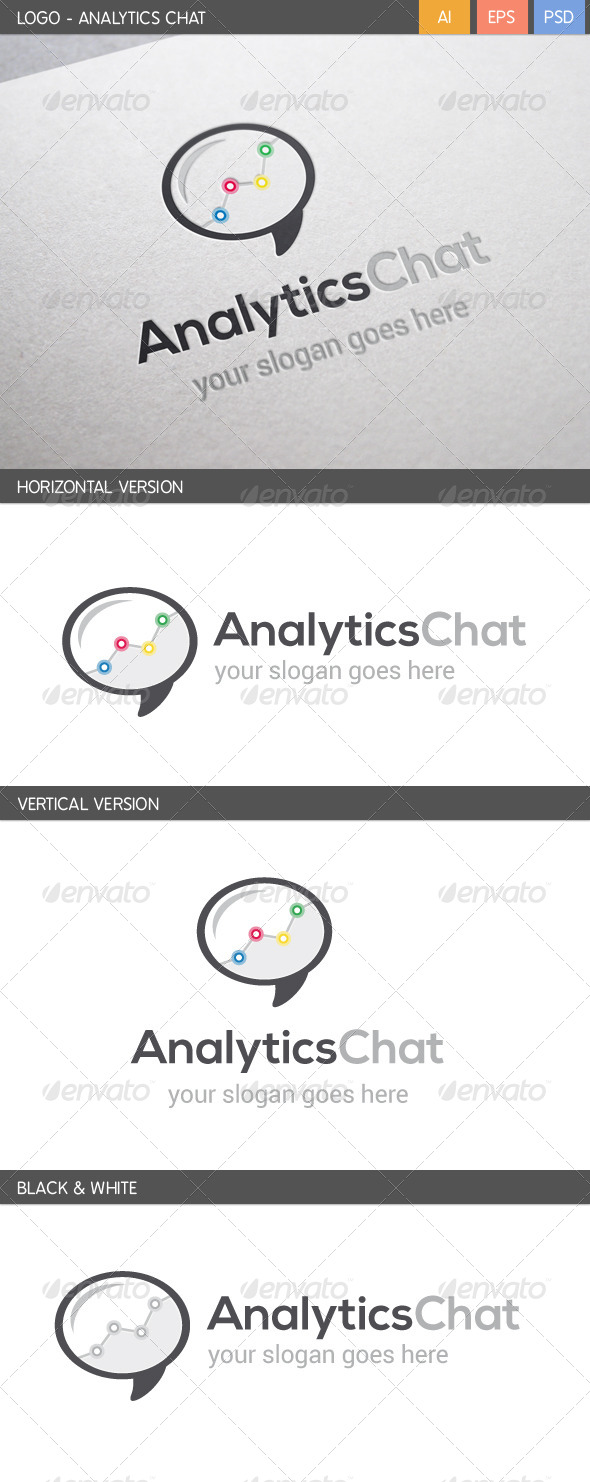 GraphicRiver Analytics Chat Logo 5710876 GraphicRiver Analytics Chat Logo 5710876