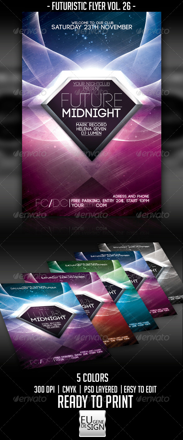 Futuristic Flyer Vol. 26 - Clubs & Parties Events
