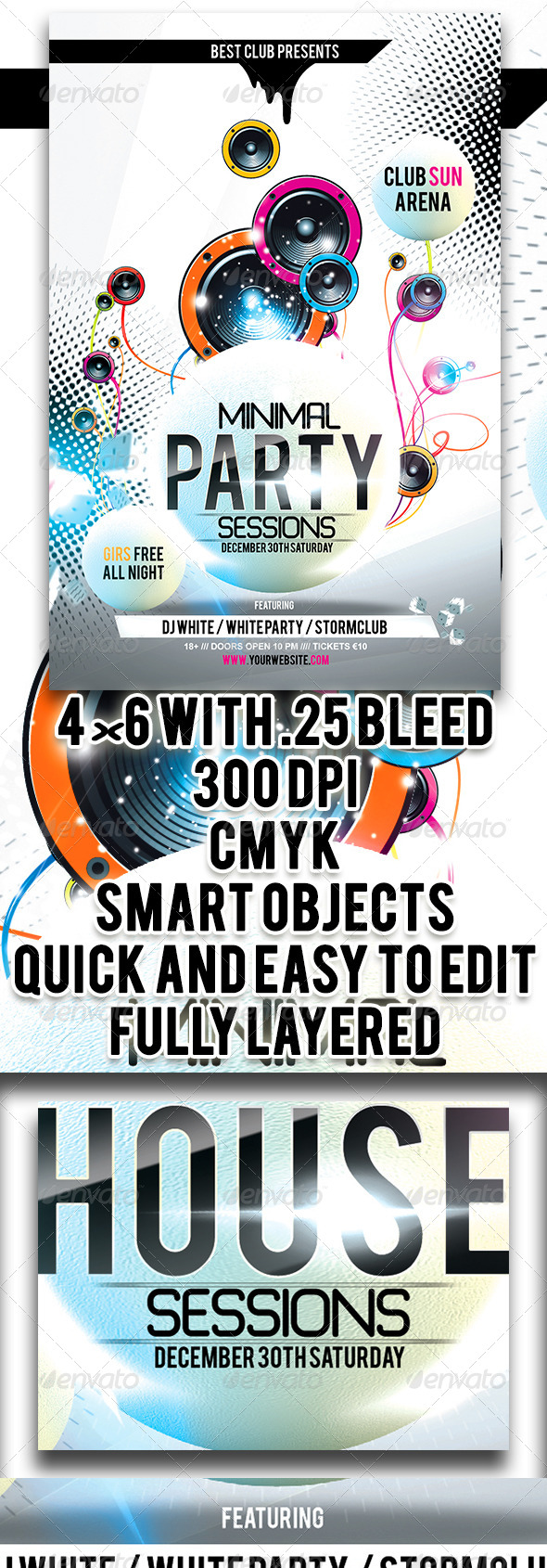 GraphicRiver Minimal Party Flyer Vol.2 5711394 GraphicRiver Minimal Party Flyer Vol.2 5711394