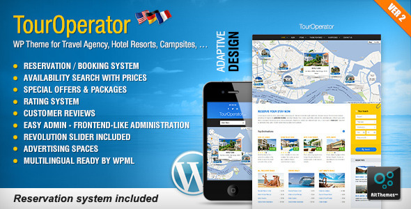 Tour Operator: WP theme with Reservation System