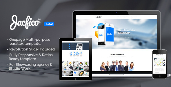 Jacfico - Responsive Onepage Parallex Template