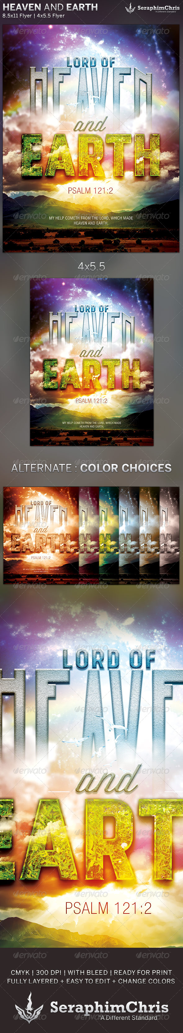 GraphicRiver Heaven and Earth Church Flyer Template 5713974 GraphicRiver Heaven and Earth Church Flyer Template 5713974