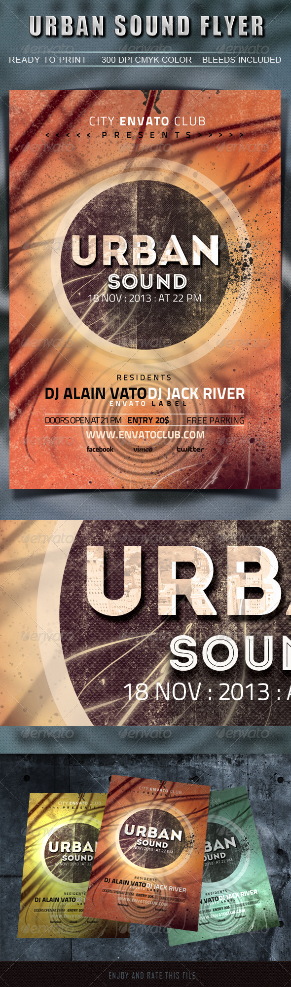 GraphicRiver Urban Sound Flyer 5714483 GraphicRiver Urban Sound Flyer 5714483
