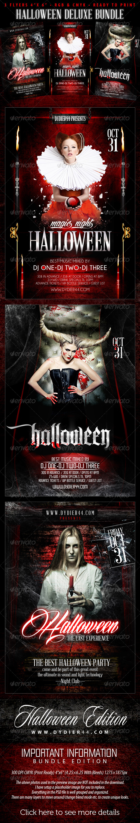 GraphicRiver Halloween Deluxe Bundle 4x6 Flyer Template 5715670 GraphicRiver Halloween Deluxe Bundle 4x6 Flyer Template 5715670