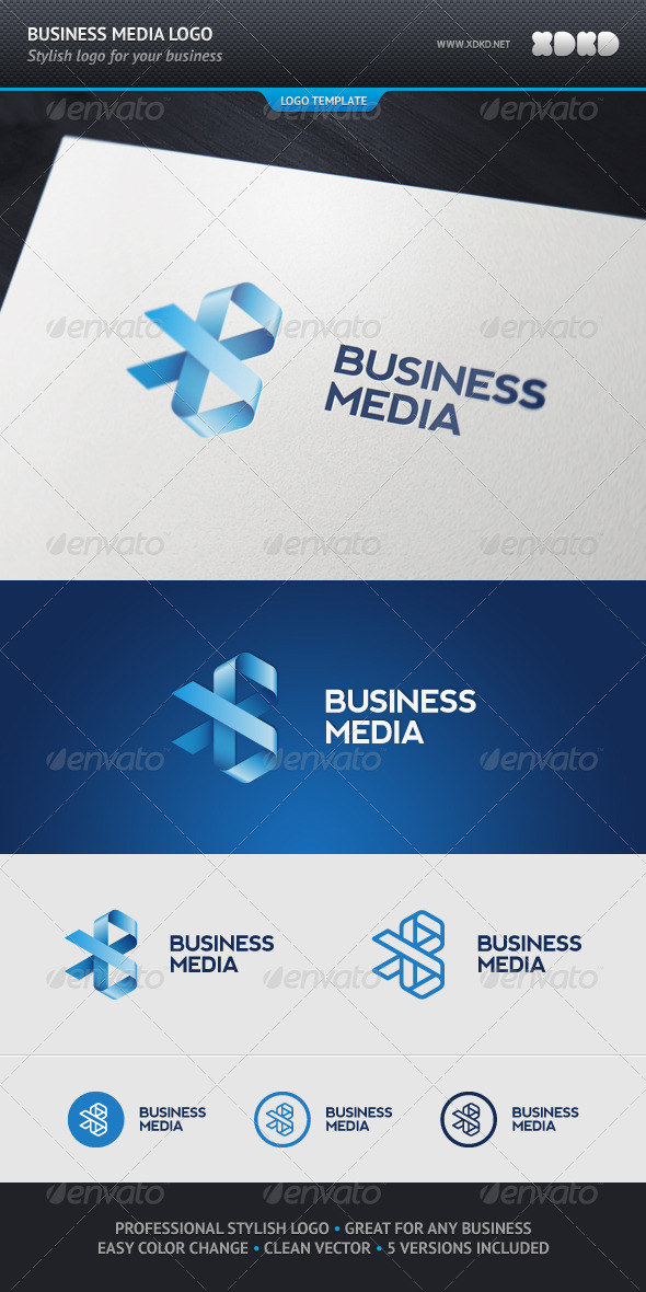 Business Media Logo Template - Abstract Logo Templates