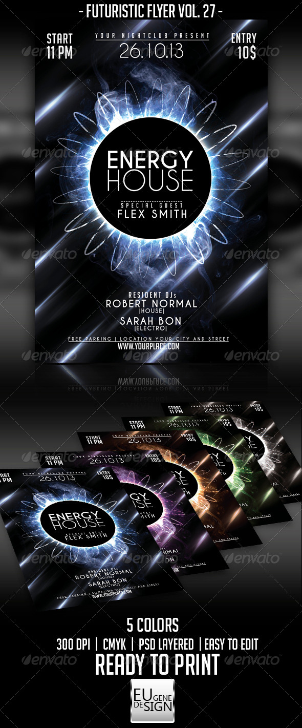 Futuristic Flyer Vol. 27 - Clubs & Parties Events