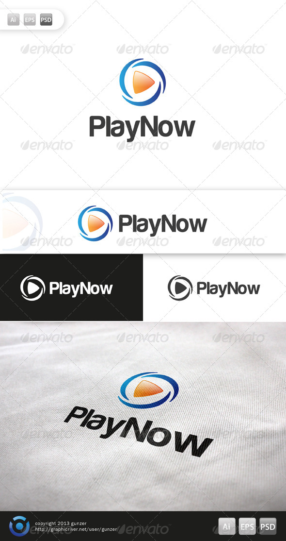 Play Now Logo (Logo Templates)