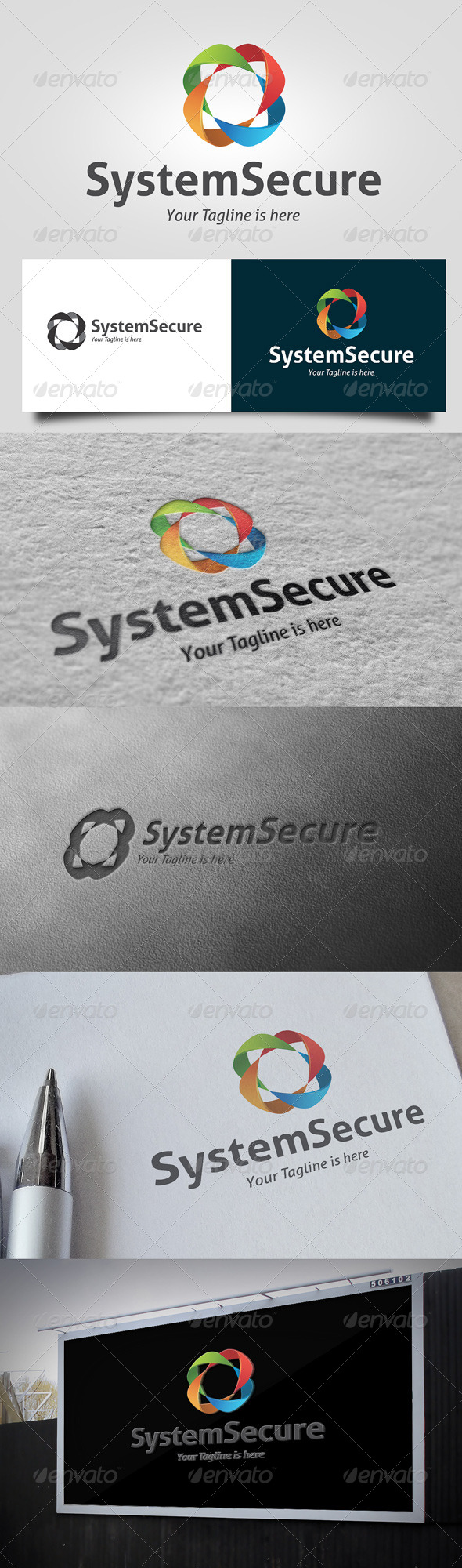 System Secure Logo (Abstract)