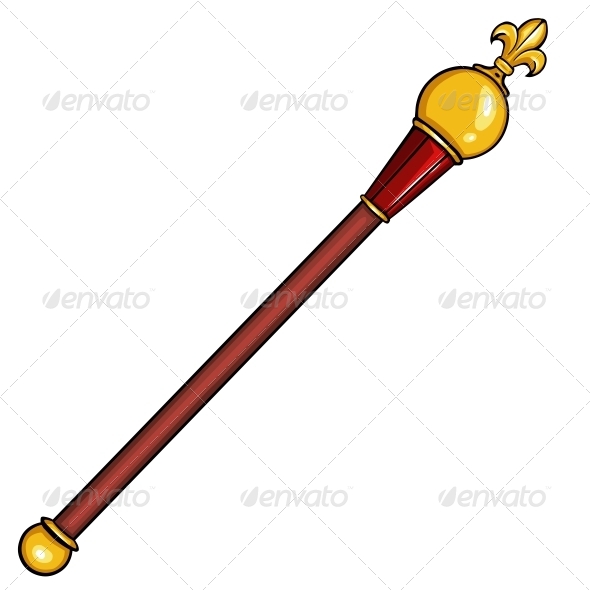 GraphicRiver Vector Cartoon Royal Scepter 5726944 GraphicRiver Vector Cartoon Royal Scepter 5726944