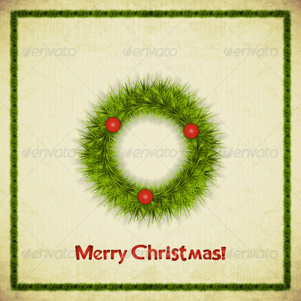 GraphicRiver Christmas Wreath 5726953 GraphicRiver Christmas Wreath 5726953
