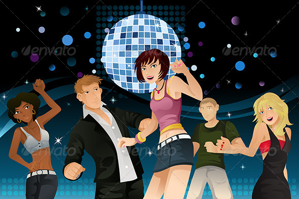 GraphicRiver Young People Partying 5691764 GraphicRiver Young People Partying 5691764