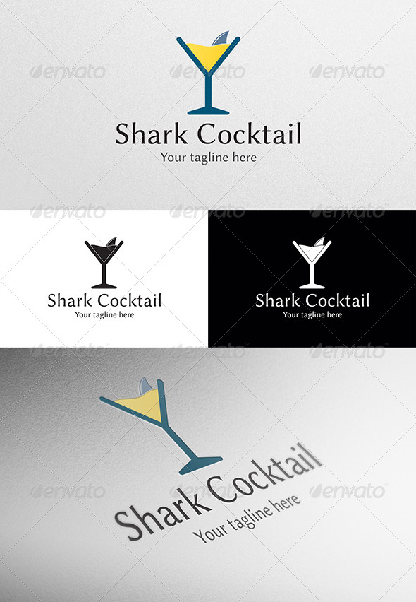 Shark Cocktail Logo (Objects)