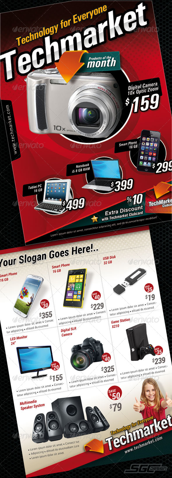 GraphicRiver Technology Market Sales Flyer 5664693 GraphicRiver Technology Market Sales Flyer 5664693