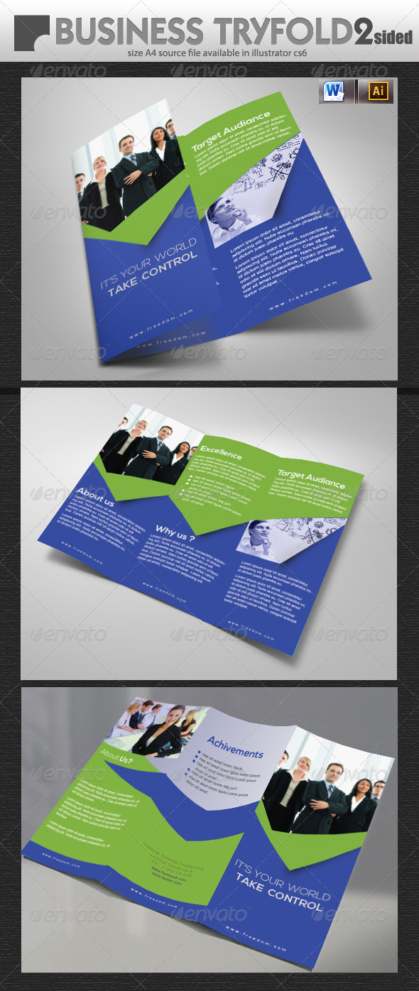 GraphicRiver Business Try-Fold Design 5733361 GraphicRiver Business Try-Fold Design 5733361