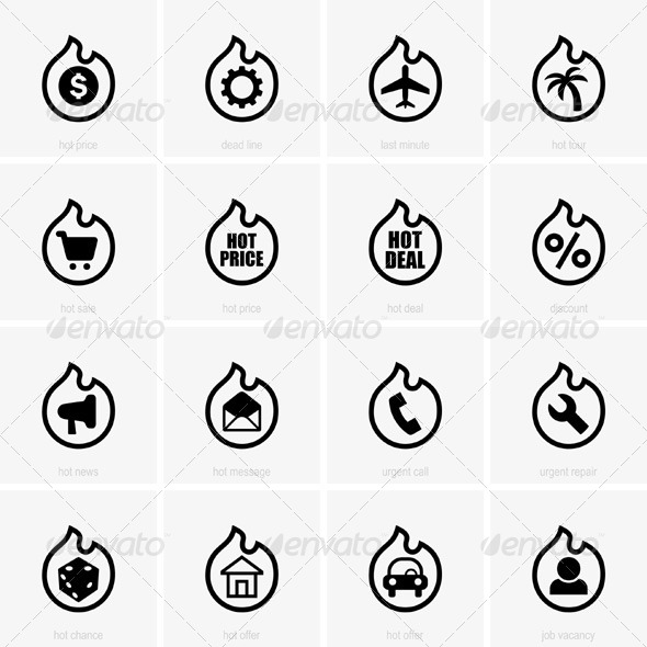 GraphicRiver Hot Icons 5733565 GraphicRiver Hot Icons 5733565