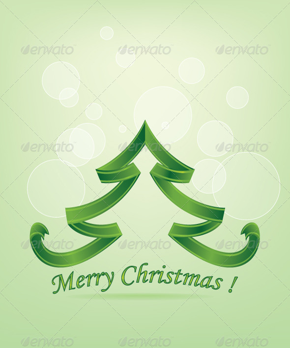 GraphicRiver Abstract Green Christmas Tree Background 5735841 GraphicRiver Abstract Green Christmas Tree Background 5735841