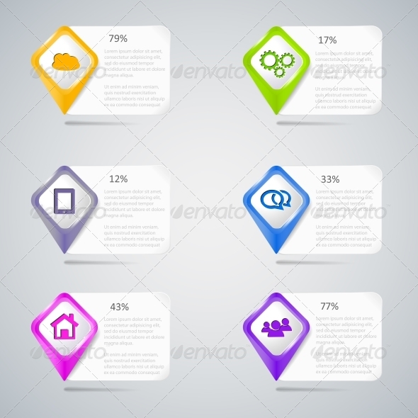 GraphicRiver Colorful Pointers with Infographic Elements 5735909 GraphicRiver Colorful Pointers with Infographic Elements 5735909