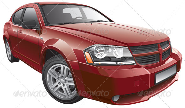 GraphicRiver American Mid Size Car 5738332 GraphicRiver American Mid Size Car 5738332