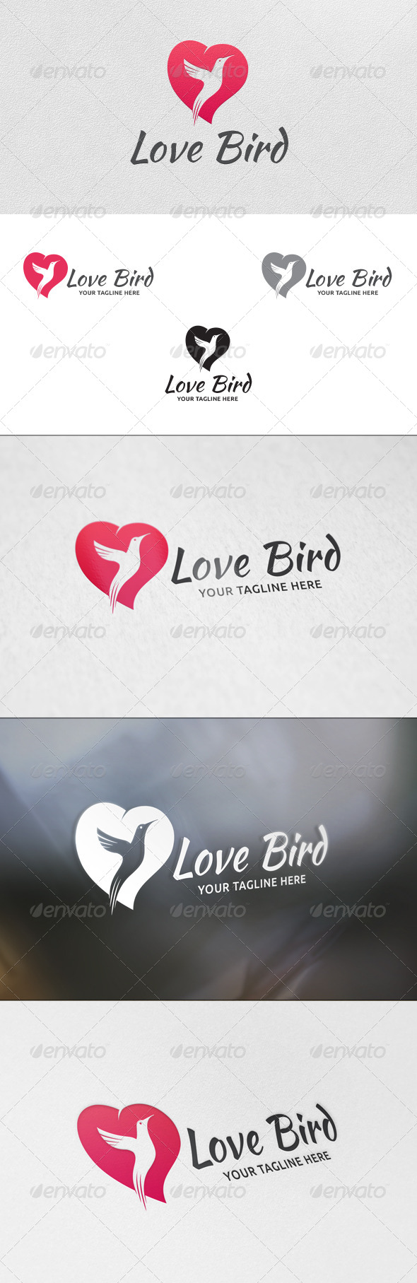 GraphicRiver Love Bird Logo Template 5740582 GraphicRiver Love Bird Logo Template 5740582
