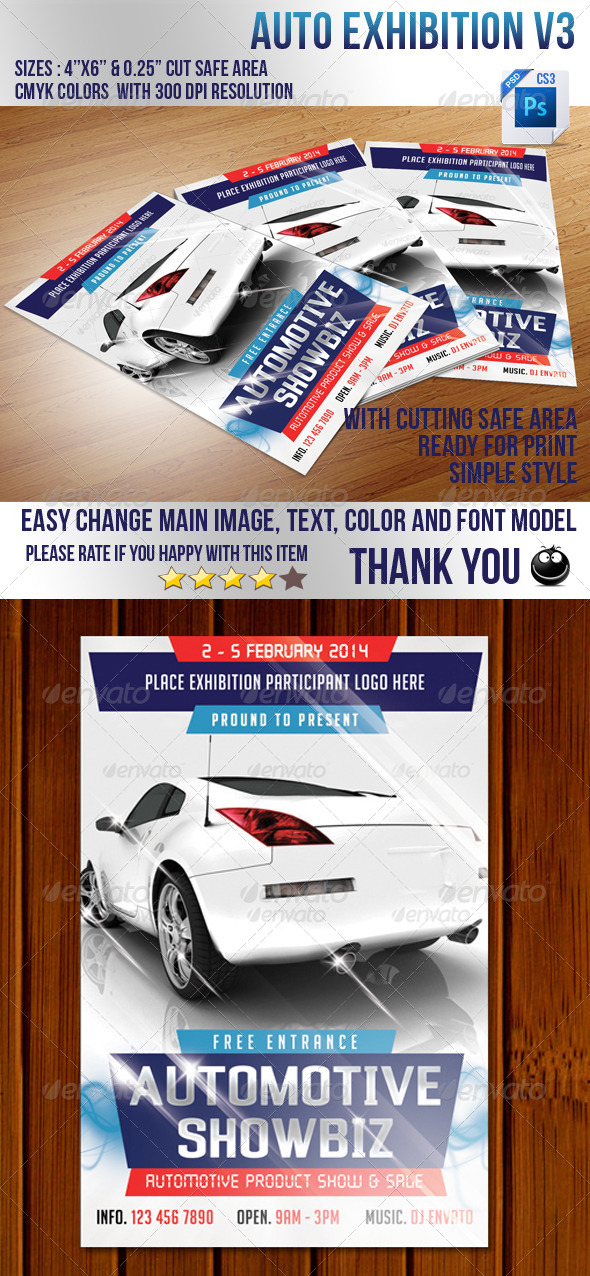 Auto Exhibition V3 - Events Flyers