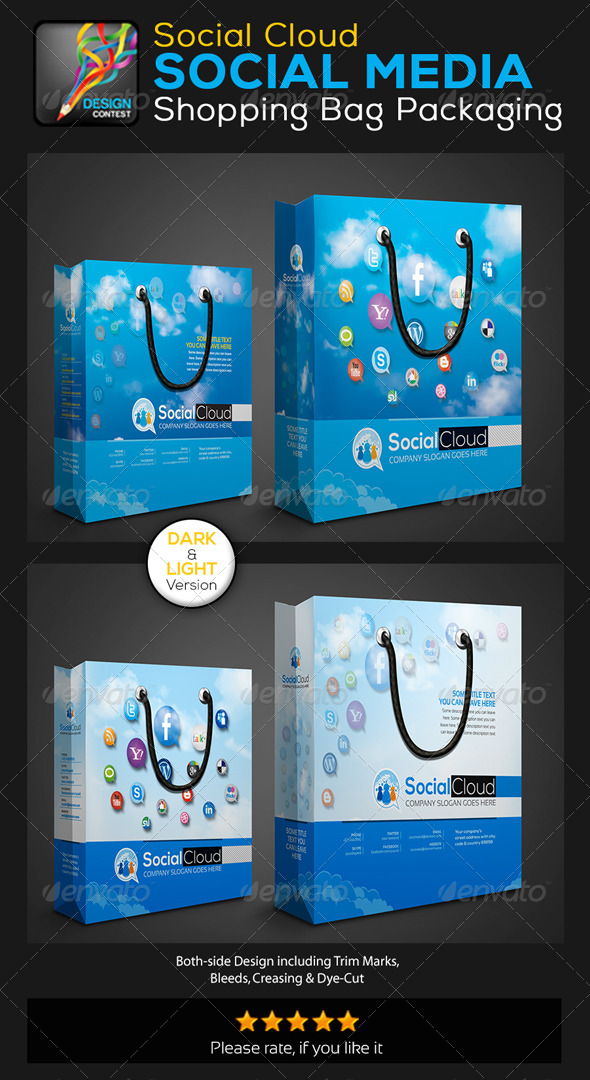 GraphicRiver Social Cloud Social Media Shopping Bag Packaging 5744165 GraphicRiver Social Cloud Social Media Shopping Bag Packaging 5744165