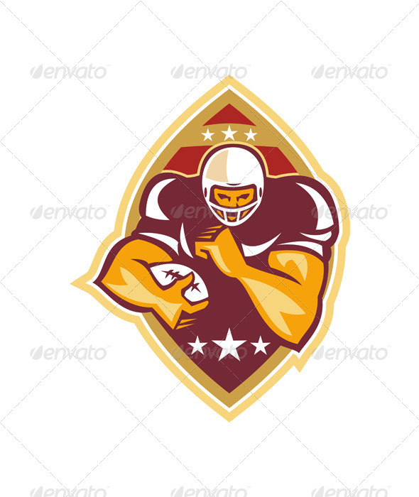 GraphicRiver American Football Running Back Star Ball 5744223 GraphicRiver American Football Running Back Star Ball 5744223