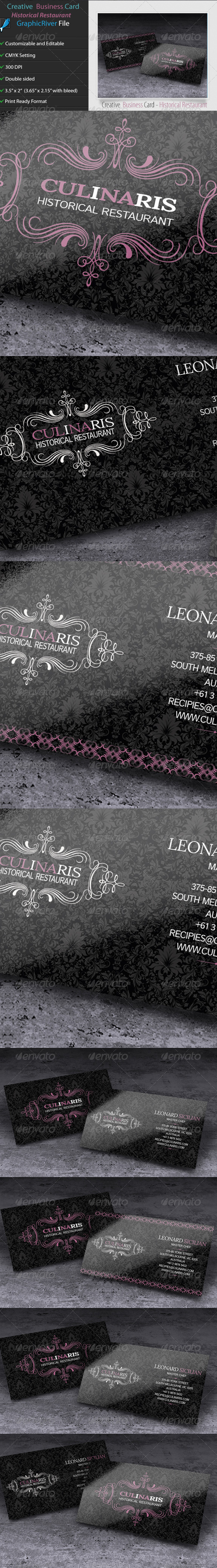 GraphicRiver Creative Business Card Culinaris 5680896 GraphicRiver Creative Business Card Culinaris 5680896