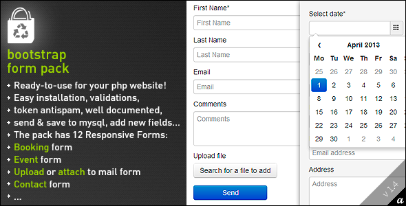 Bootstrap Form Pack