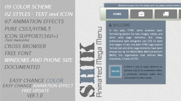 CodeCanyon Shik Animated Mega Menu 5749200 CodeCanyon Shik Animated Mega Menu 5749200