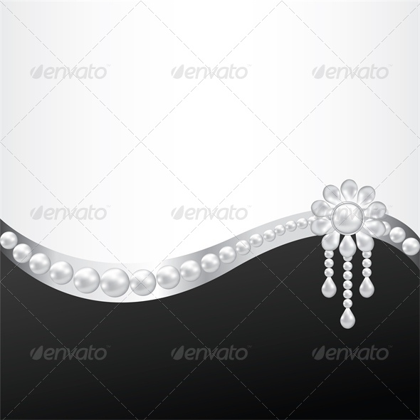 GraphicRiver Black Background with Pearl Brooch Decoration 5752382 GraphicRiver Black Background with Pearl Brooch Decoration 5752382