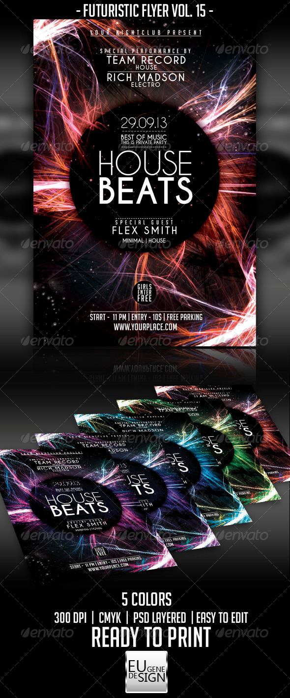 Futuristic Flyer Vol. 15 - Clubs & Parties Events