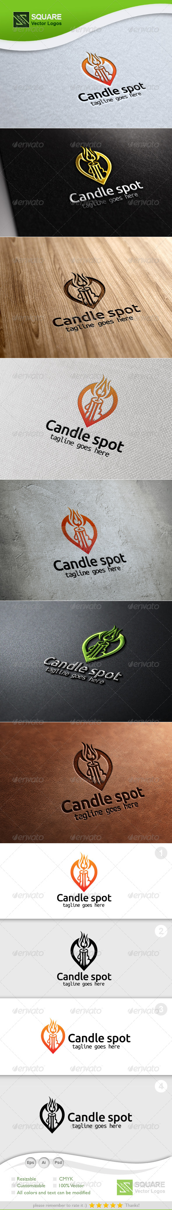 GraphicRiver Candle Locator Vector Logo Template 5757109 GraphicRiver Candle Locator Vector Logo Template 5757109