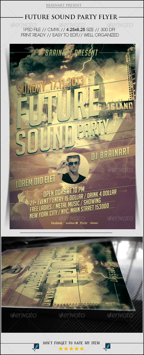 GraphicRiver Future Sound Party Flyer 5659120 GraphicRiver Future Sound Party Flyer 5659120