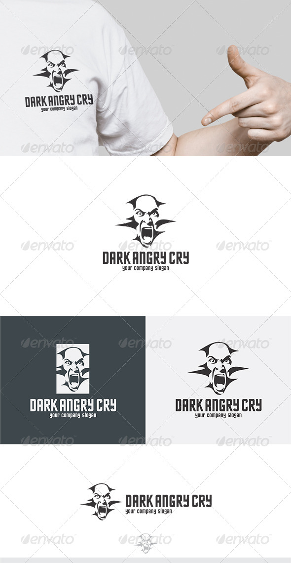 GraphicRiver Dark Angry Cry Logo 5758868 GraphicRiver Dark Angry Cry Logo 5758868