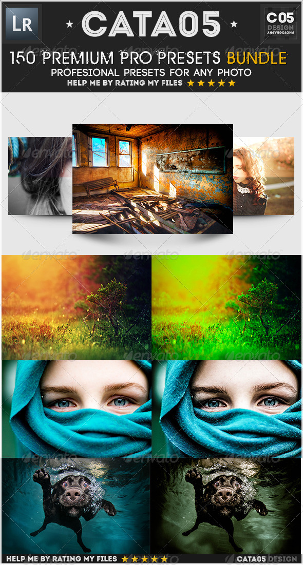 150 Premium Pro Presets Bundle - Lightroom Presets Add-ons