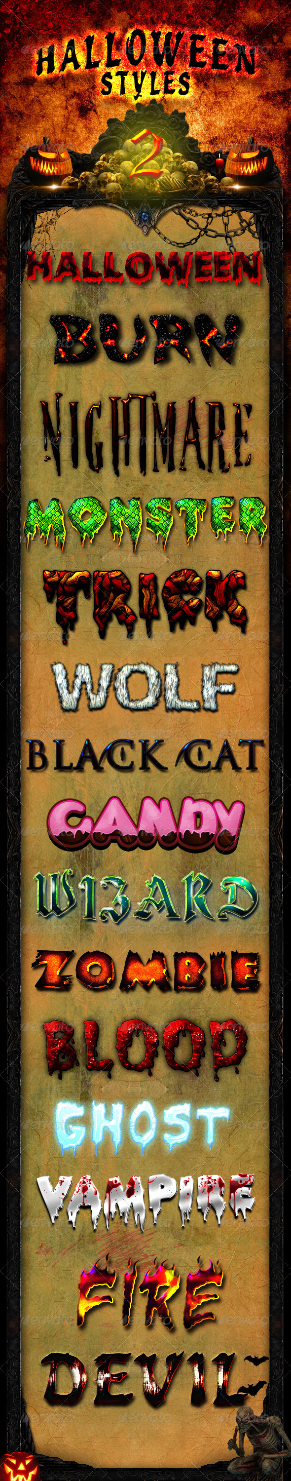 Halloween Styles 2 - Text Effects Styles