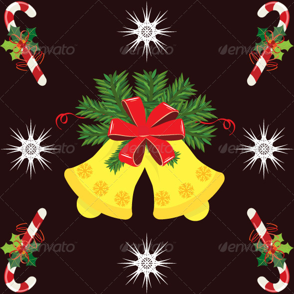 GraphicRiver Christmas Bell and Candy Stick 5764864 GraphicRiver Christmas Bell and Candy Stick 5764864