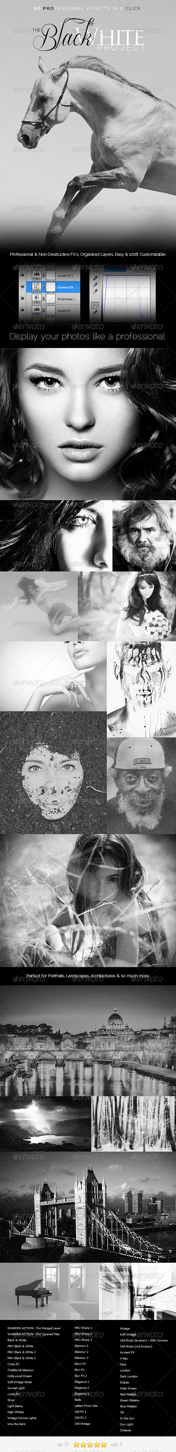 GraphicRiver 50PROFX The Black & White Project Collection 5767980 GraphicRiver 50PROFX The Black & White Project Collection 5767980