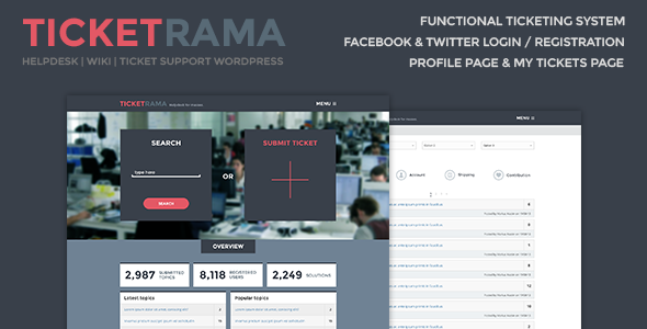  Ticketrama - Helpdesk | Wiki Ticket Support WP - Software Technology