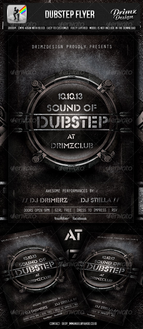 GraphicRiver Dubstep Flyer 5768770 GraphicRiver Dubstep Flyer 5768770
