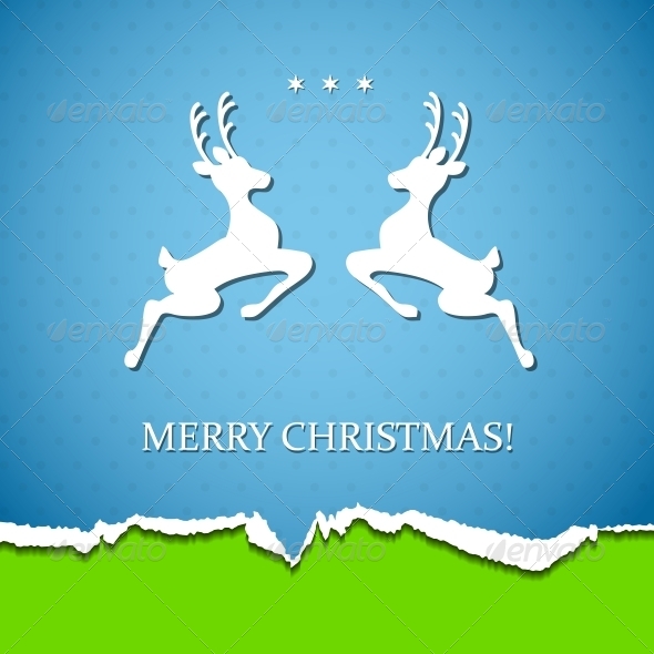 GraphicRiver Holiday Background with Deer 5770529 GraphicRiver Holiday Background with Deer 5770529