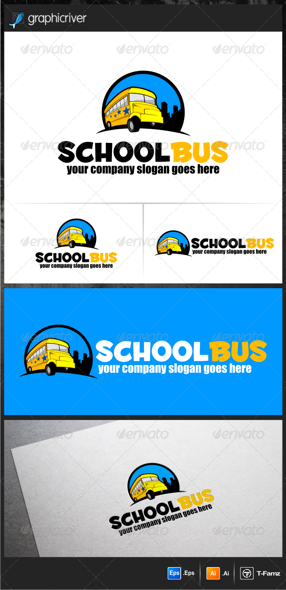 GraphicRiver School Bus Logo Templates 5771792 GraphicRiver School Bus Logo Templates 5771792