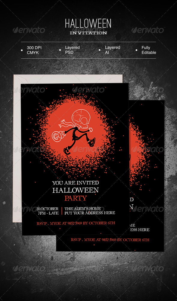 GraphicRiver Halloween Invitation 5773496 GraphicRiver Halloween Invitation 5773496