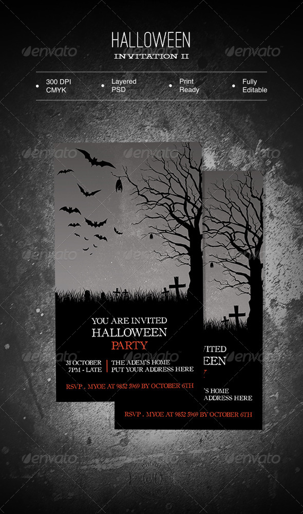 GraphicRiver Halloween Invitation II 5774501 GraphicRiver Halloween Invitation II 5774501